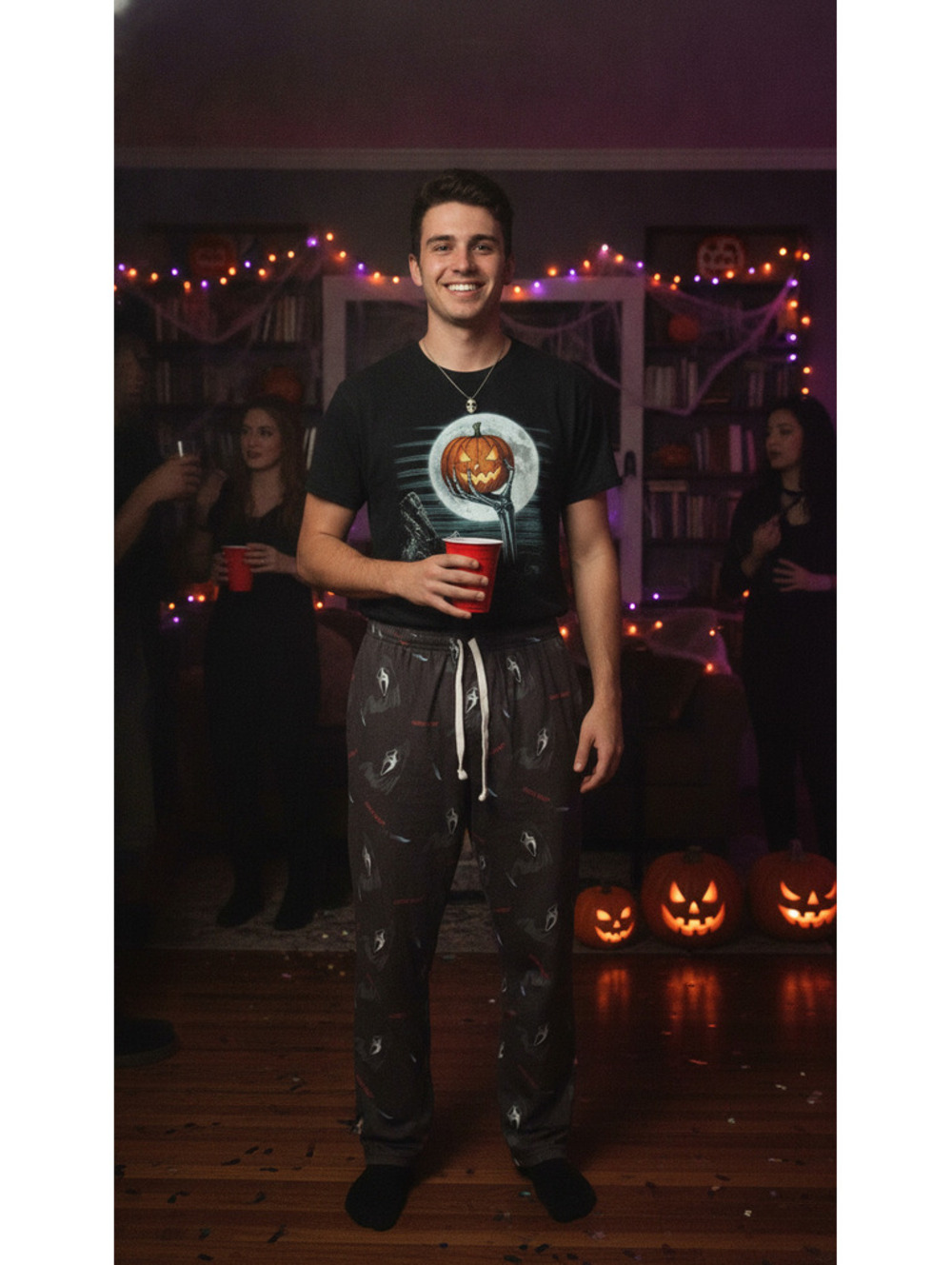 Hot Topic Ghost Face Lounge Pants XL